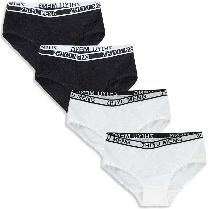 4pcs Children's Panties 8-14Years Old Teens Cotton Underwear Sport Puberty  Big Teen Student Briefs