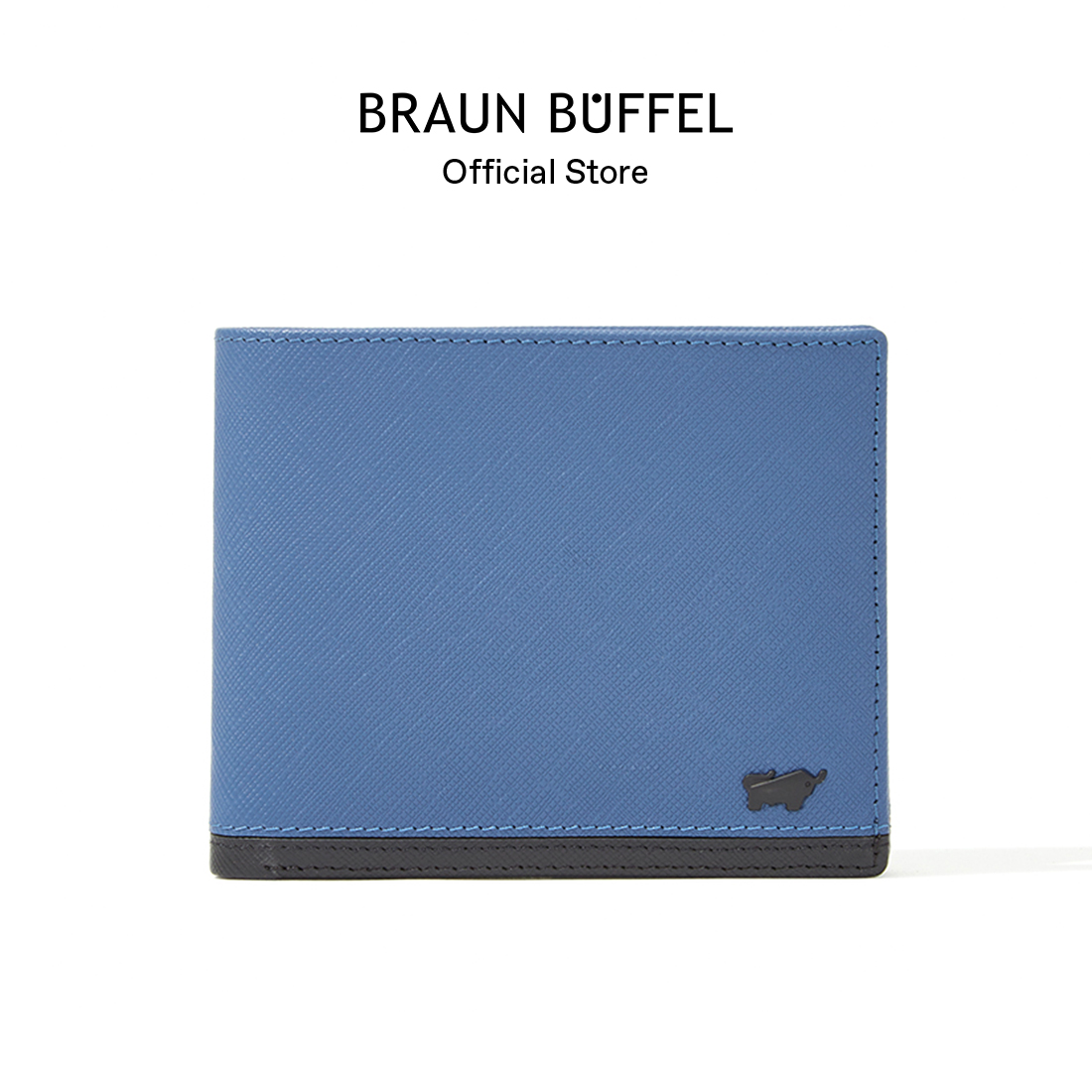 braun buffel wallet blue