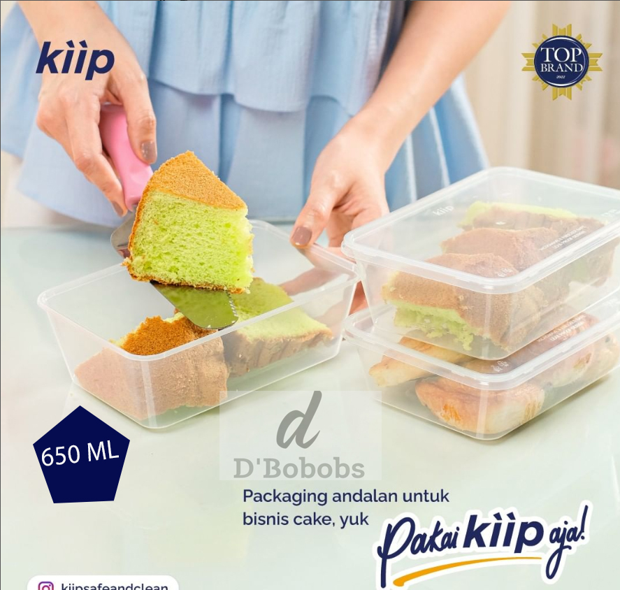 650ml 10 Pcs Kiip Thinwall Food Container Kotak Makan Box Plastik