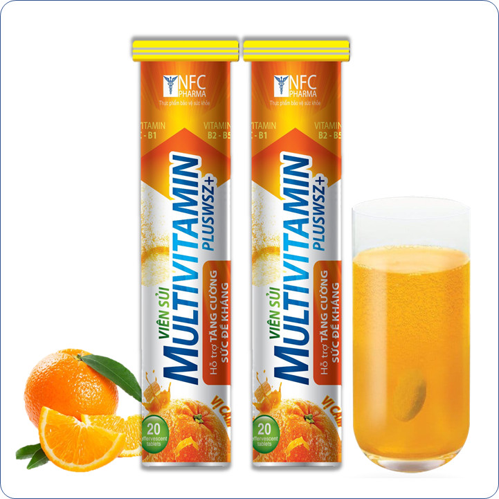 Viên Sủi Multivitamin Pluszzs - Giúp Bổ Sung Vitamin C,B1,B2, Kẽm thumbnail
