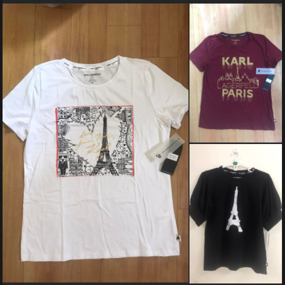 Áo thun Pháp Karl Lagerfeld size S (dưới 55kg)- Hàng Mỹ