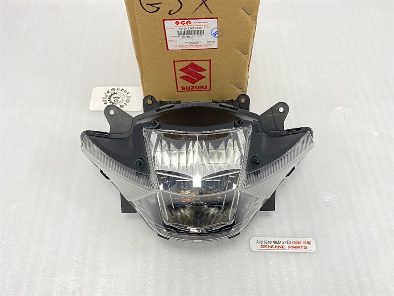 Chóa đèn trước gsx r150 s150 nhập khẩu chính hãng suzuki indo, pha đèn chính 35100-23k01-000 / 35100-23ka1-000