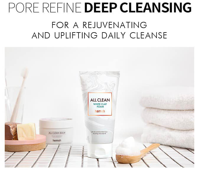 [HCM]Sữa Rửa Mặt Đất Sét Heimish All Clean White Clay Foam 150ml