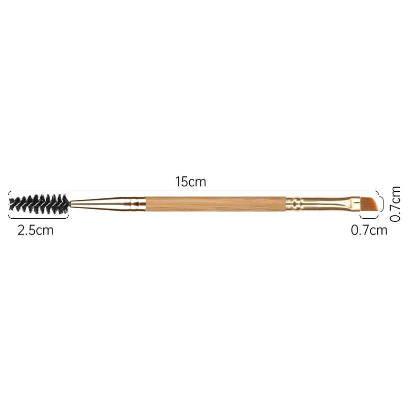 Double Head Eyebrow Brush Comb Eyeliner Eyelashes Cosmetics Makeup Brushes Tool