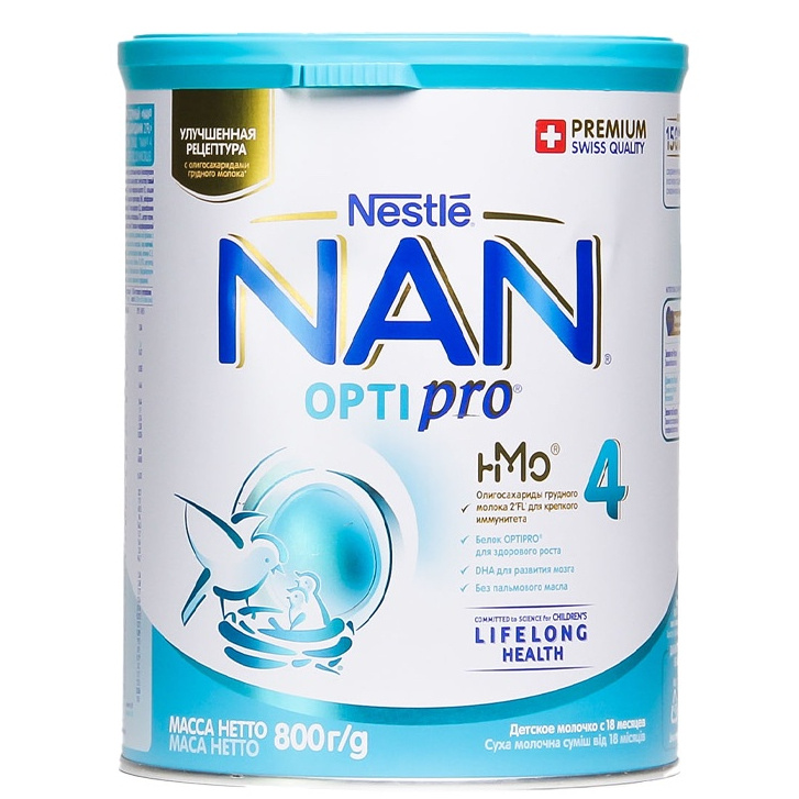Sữa bột NAN Nga OPTIPRO Đủ Số 1, 2, 3, 4 Lon 800g
