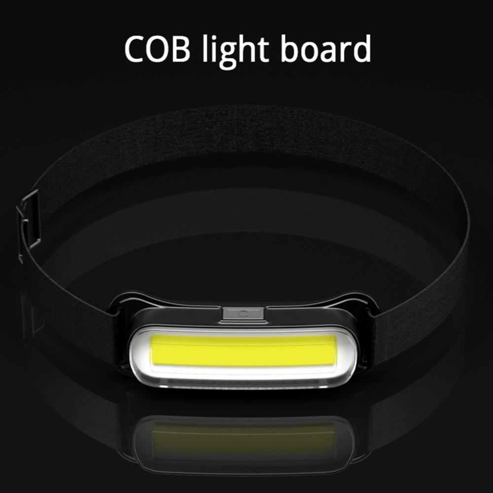 Homempire Rechargeable LED Headlamp 3 Modes Headlight Waterproof Head Light Adjustable Headband for Outdoor Camping Fishing Hiking