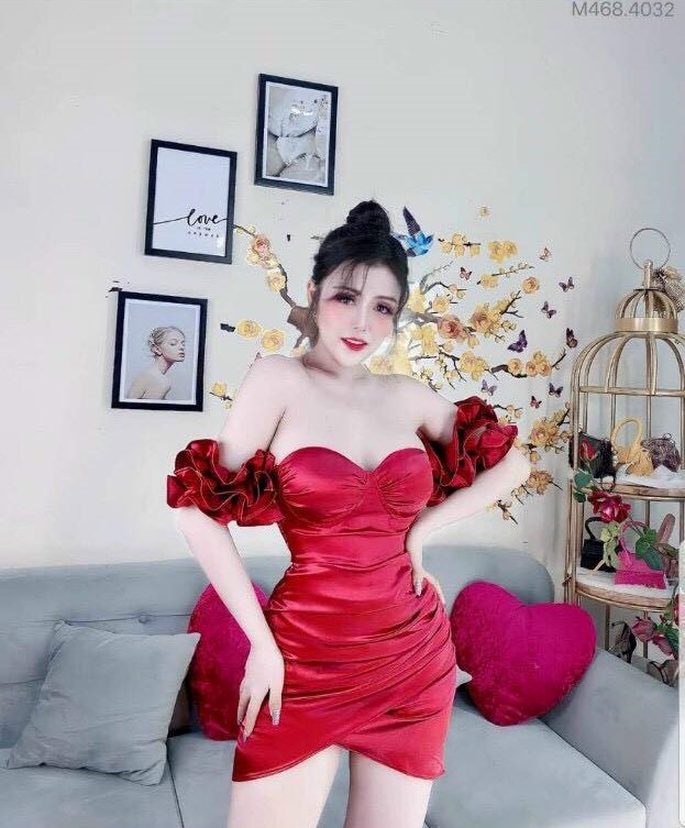 Đầm body ôm trễ vai thiết kế lụa satin fashionzero