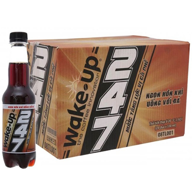 1 Lốc (6 Chai ) Nước Tăng Lực 247 Wake -Up 330ml