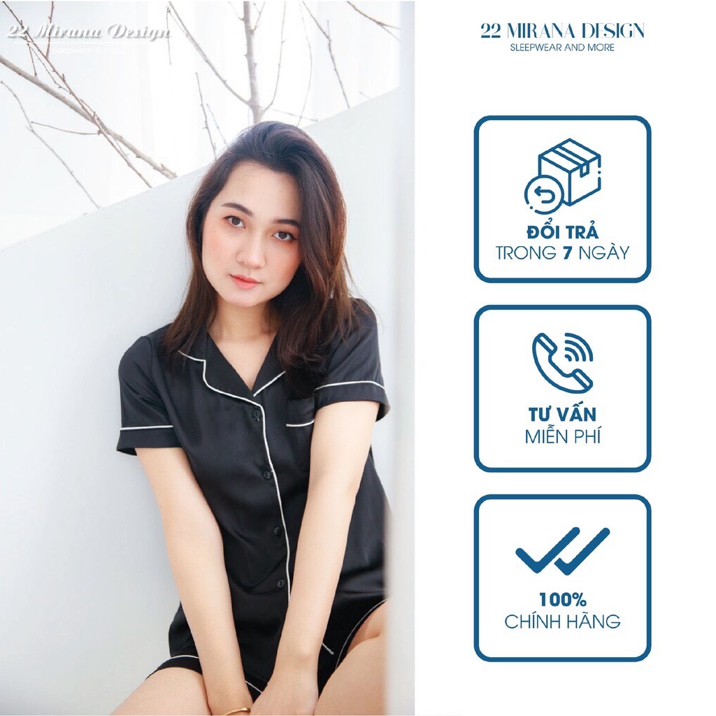 Bộ Lụa Mặc Nhà Nữ Trơn Cộc Tay Quần Cộc Chất Lụa Siêu Mềm ( Hàng Luôn Sẵn) N68
