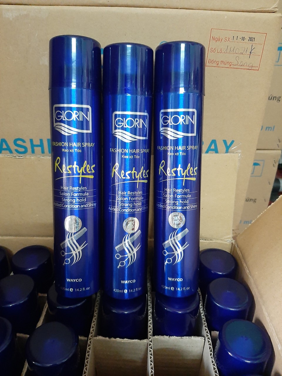 Keo Xịt Tóc Giũ Nếp GLORIN 420 ml