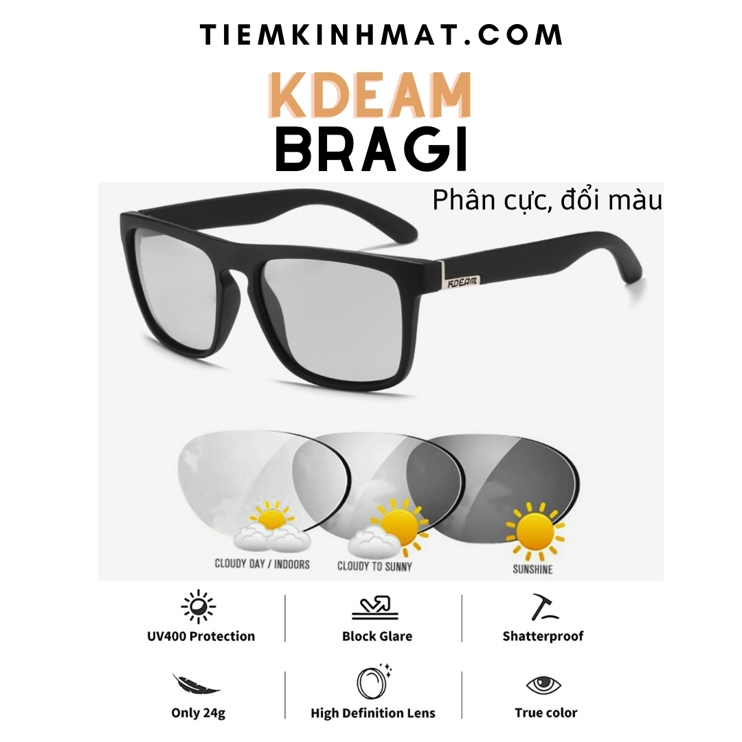 [Đổi Màu] [Polarized] Kính mát phân cực Kdeam