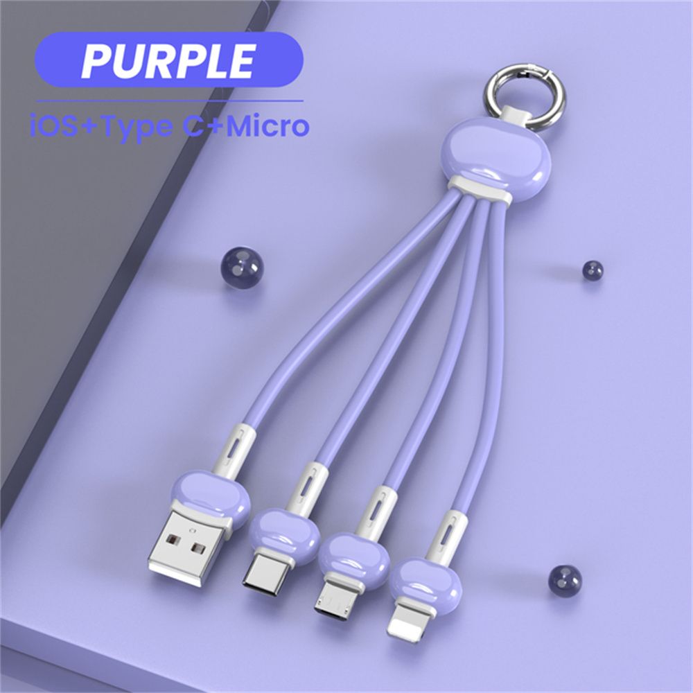 JINGUITANG Bền Di động Phụ kiện điện thoại Micro USB Sạc điện thoại Loại C Cáp móc khóa Cáp sạc Dây sạc nhanh Dây cáp dữ liệu