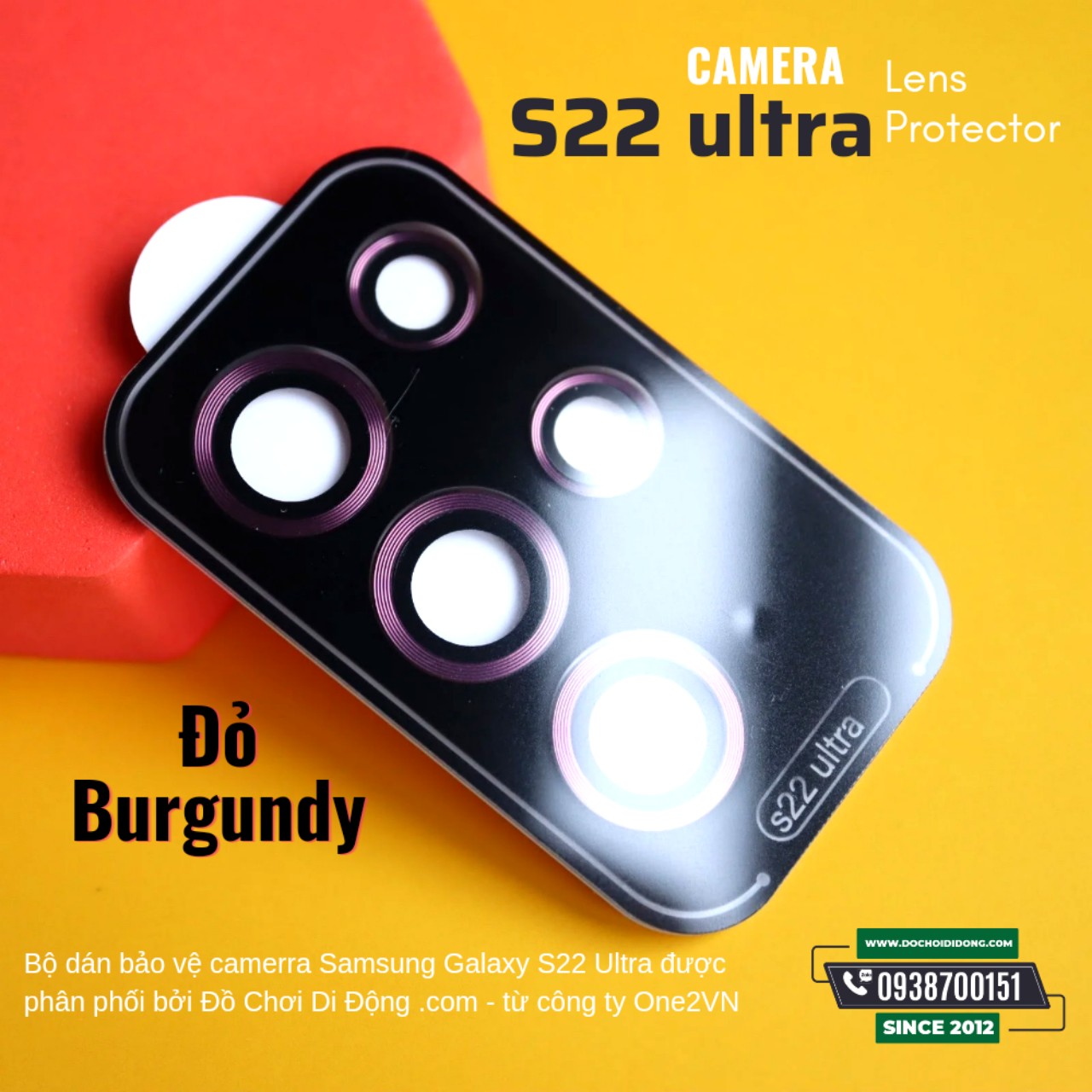 Miếng Dán Cường Lực Camera Samsung S22 Plus Ultra Zeelot