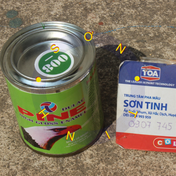 Sơn dầu con ó Pine lon 80 gram