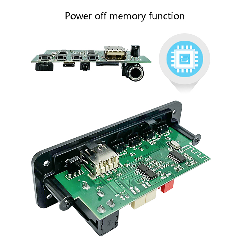 10W 6W Bluetooth Amplifier MP3 Decoder Board Microphone Car Mp3 Player Recharge FM Radio Module Microphone TF USB amplificador MAOQIAN. 