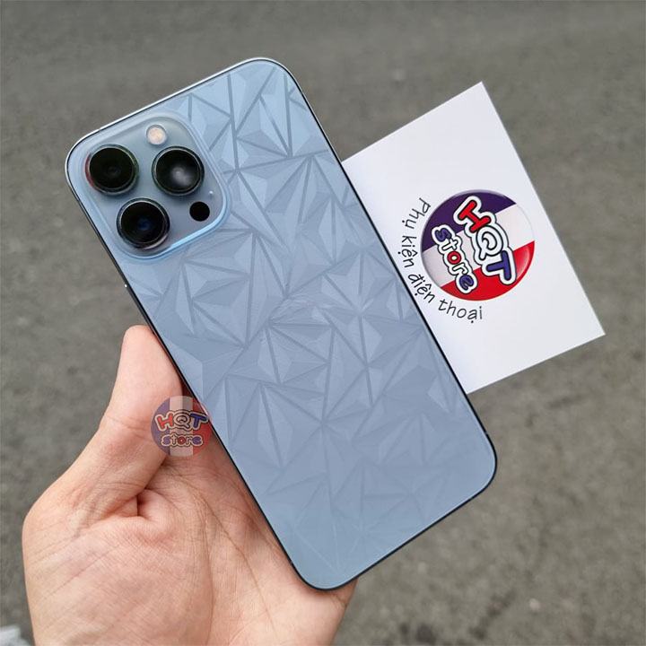 Miếng dán mặt lưng 3d vân kim cương iphone 13 pro max / 13 pro