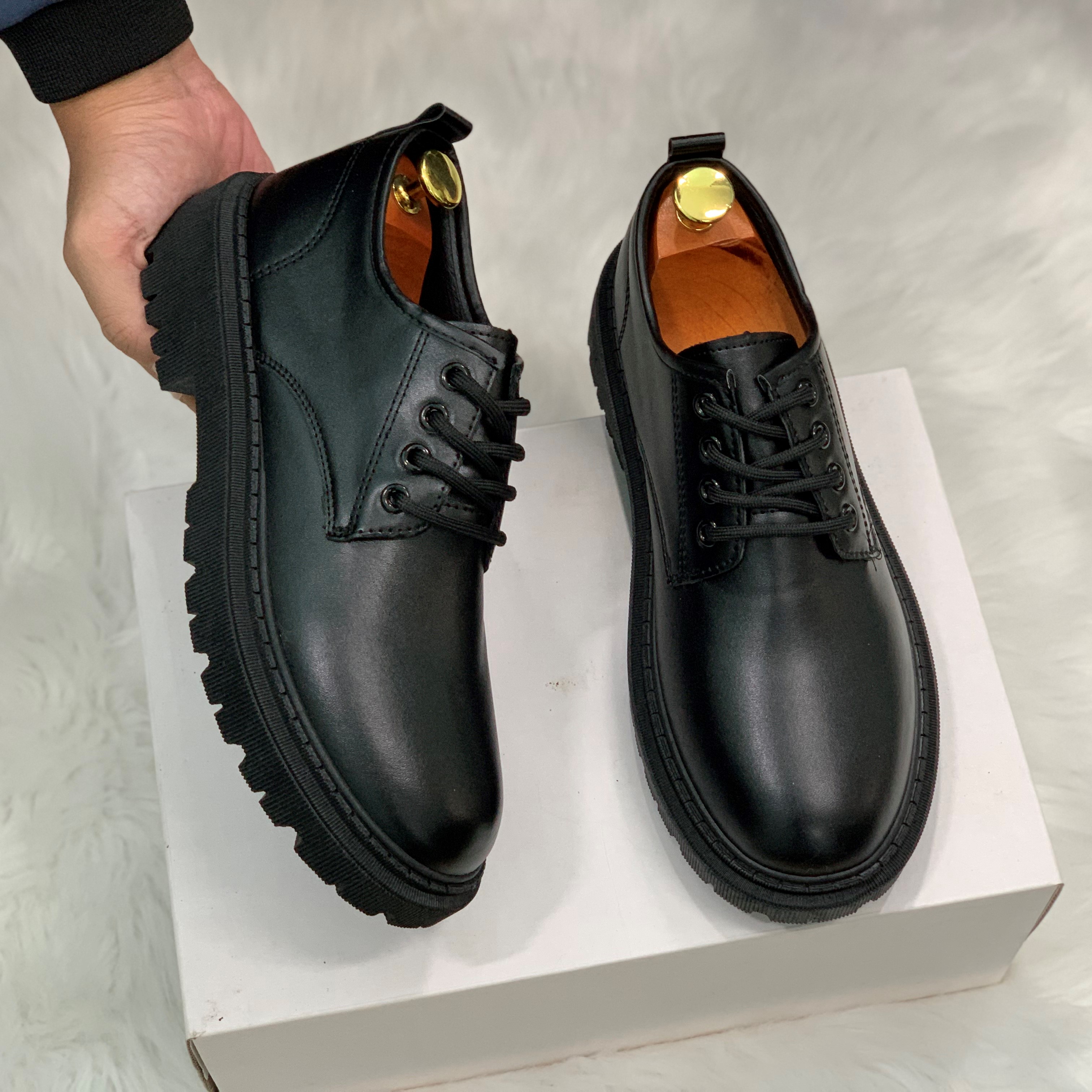 Giày Bốt dr martens thấp cổ tăng chiều cao 5 cm mã DAT