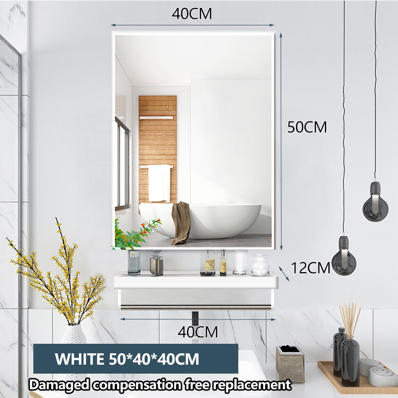 LALA【No drill】Bathroom Mirror Aluminium Mirror Deco Cermin Bilik Mirror
