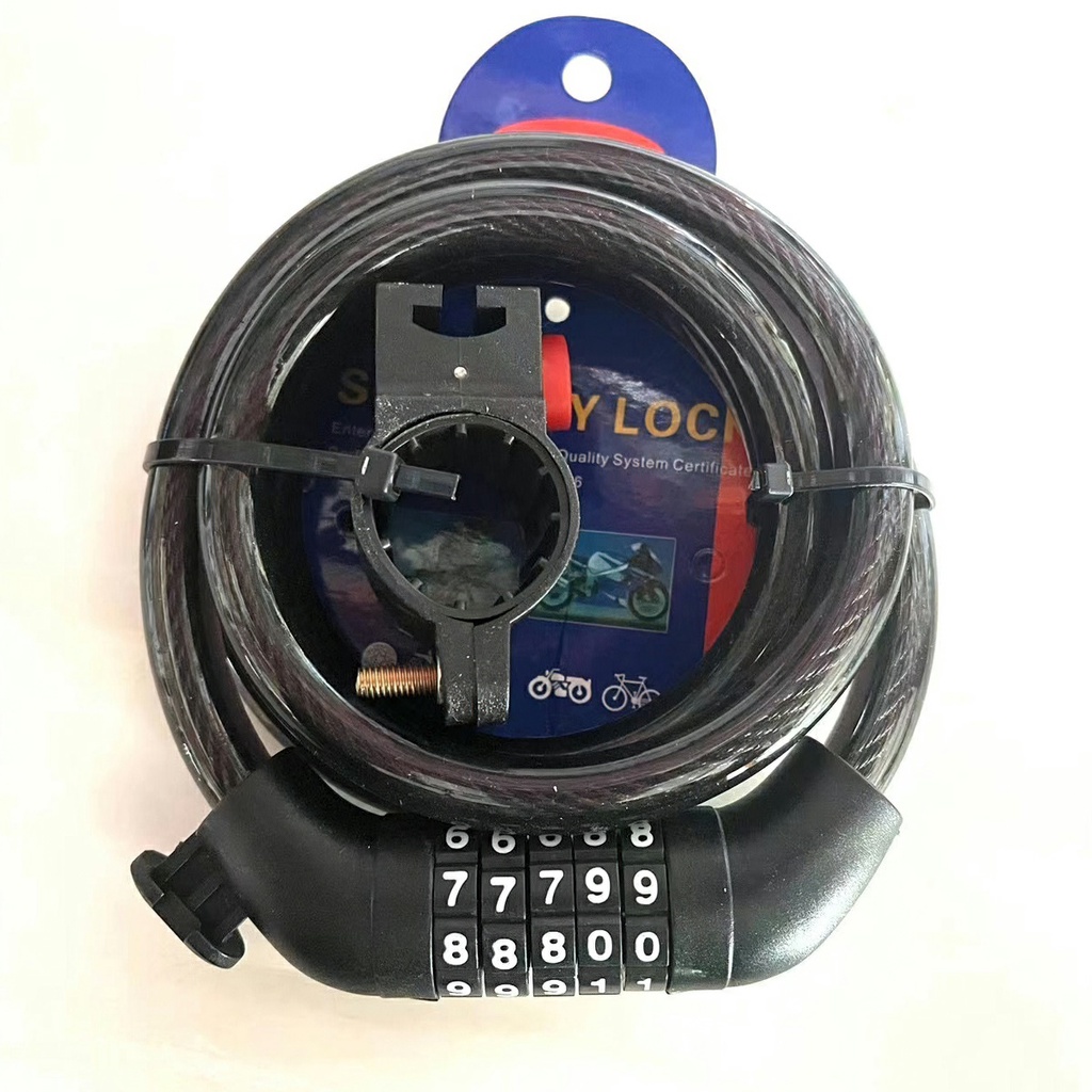 Khoá dây 5 số cao cấp cho xe đạp -Lumbley