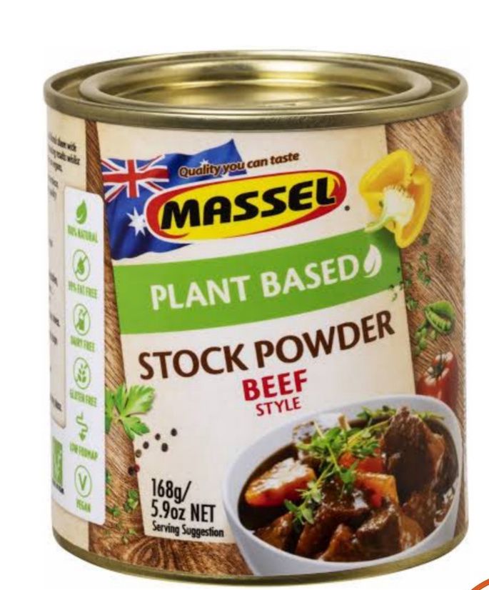 Massel Plant Based Stock Powder Beef Style 168g. ( october 2023