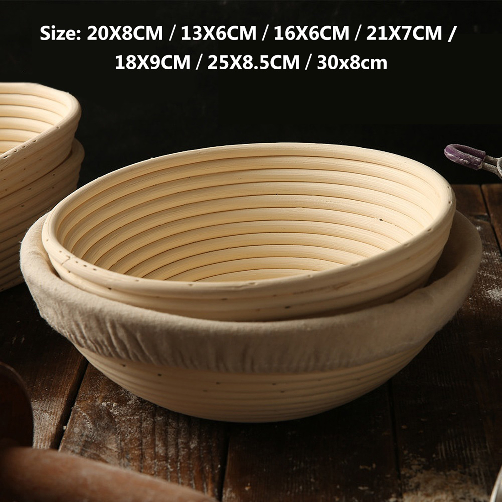 Environmentally Friendly Bread Basket Premium Eco-friendly Bread Proofing Basket Durable Reusable Easy to Clean Ideal for Bakers