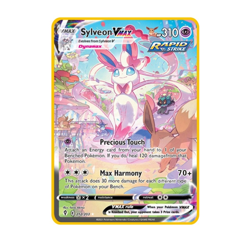 DIY New Pokemon Metal Cards Mewtwo Mew V Pikachu Vmax Arceus Charizard English Vstar Game Collection Card Kids Toys Gifts