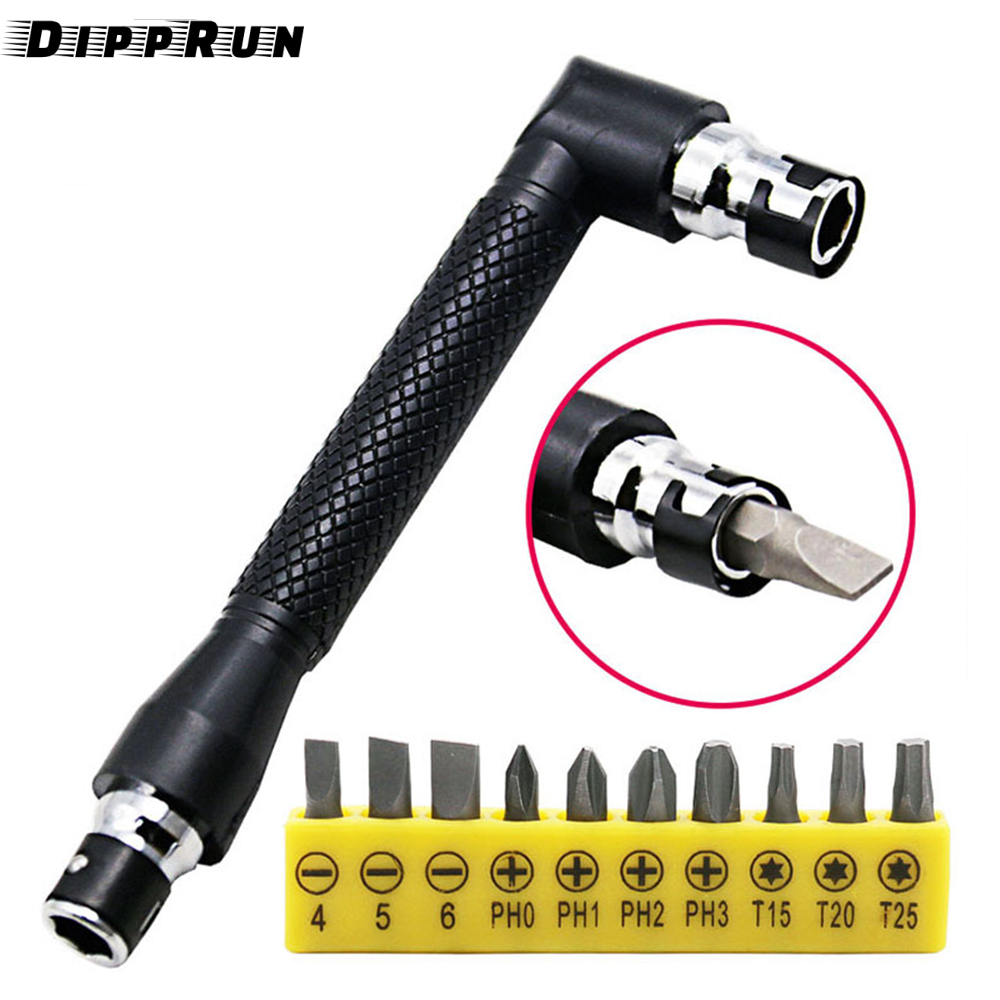 DIPPRUN Ratchet Set Mini Ratchet Set with Phillips Slotted and Adapter for Other Socket Sizes Used in Tight Spaces
