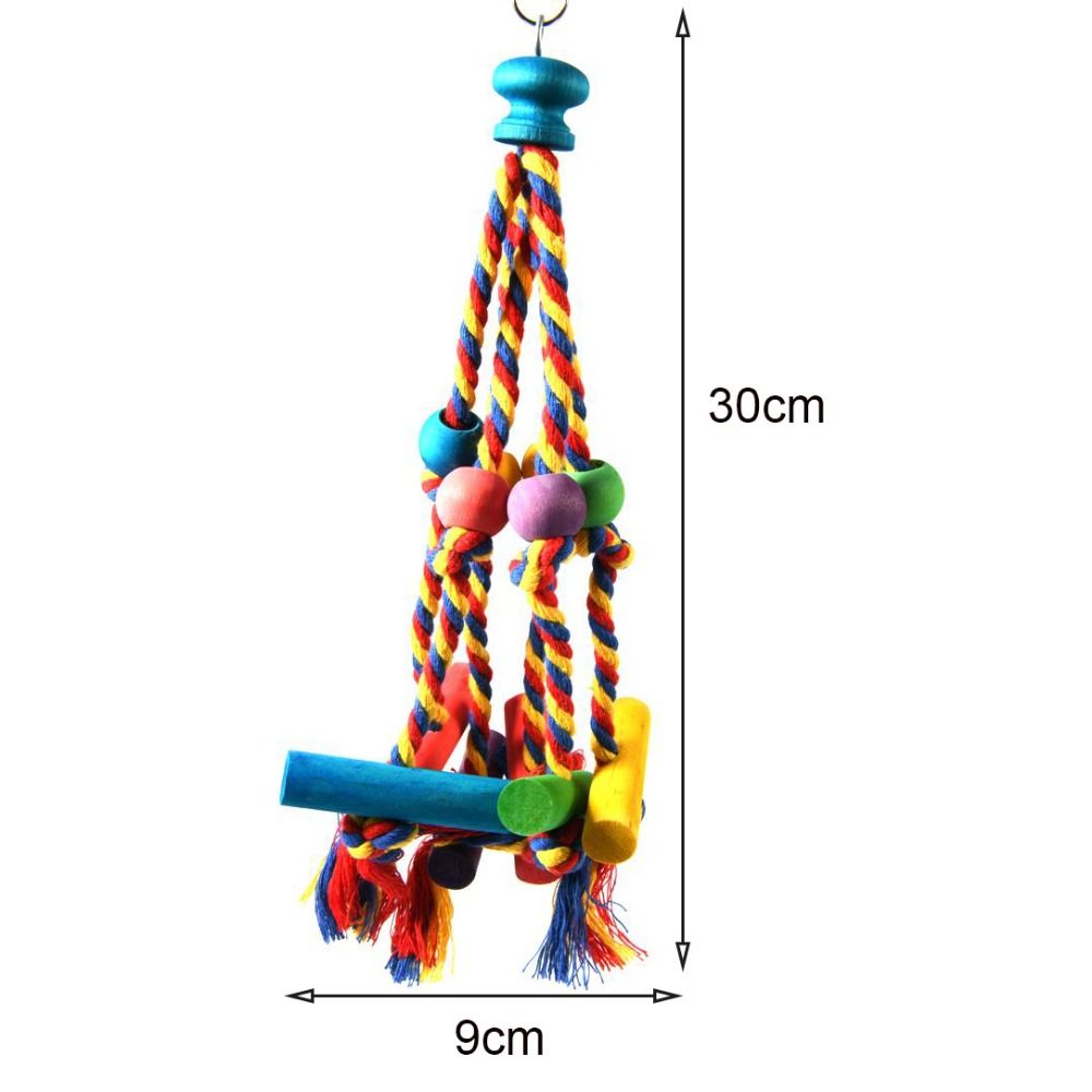 Wooden Cotton Rope Anti-bite Hanging Wear-resisting Relieve Boredom ...