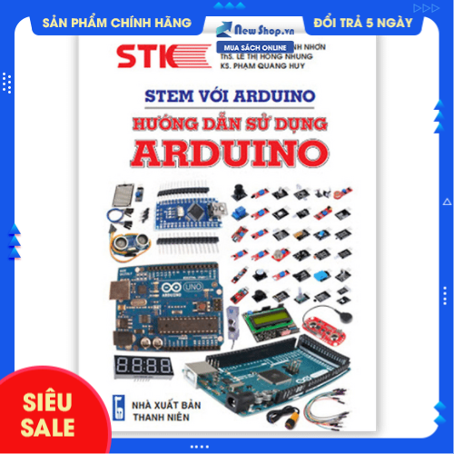 Sách - stem với arduino - hướng dẫn sử dụng arduino - newshop