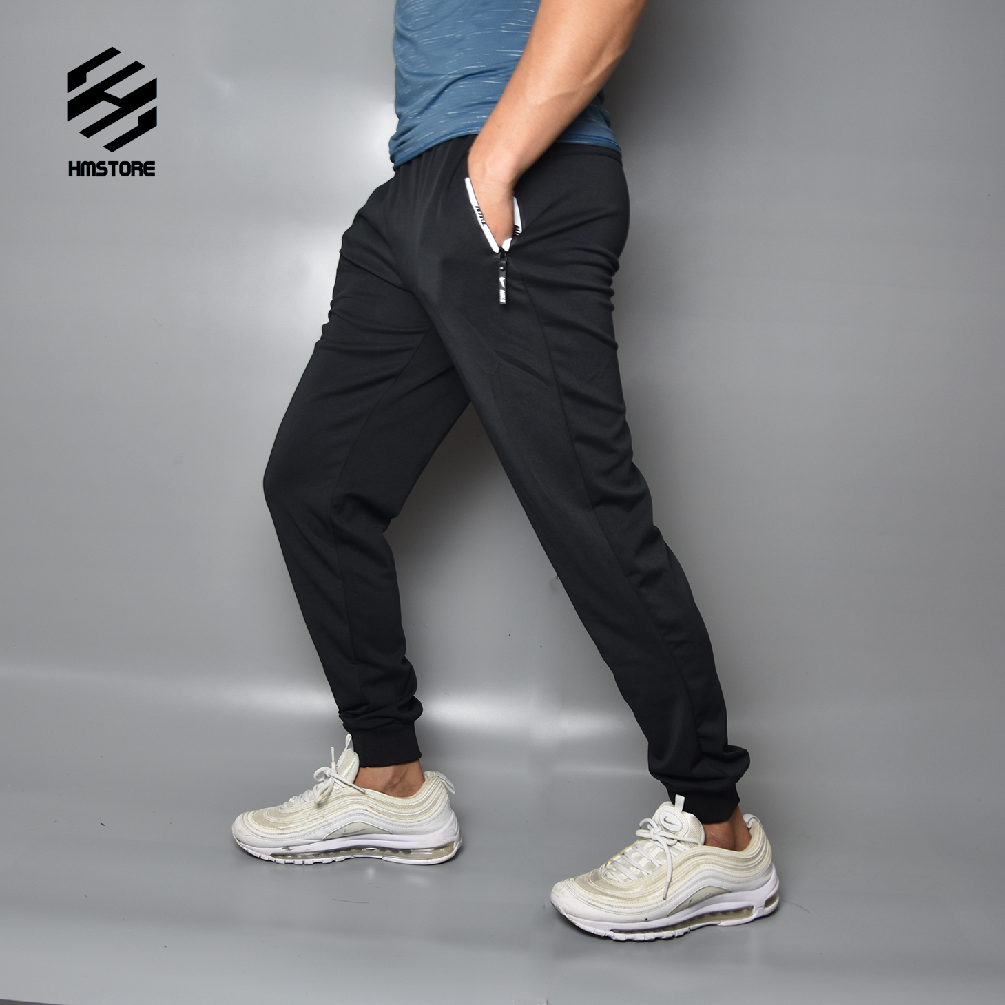 Quần Jogger thể thao nam mã[Q02] chất thun Poly 2 da cao cấp.