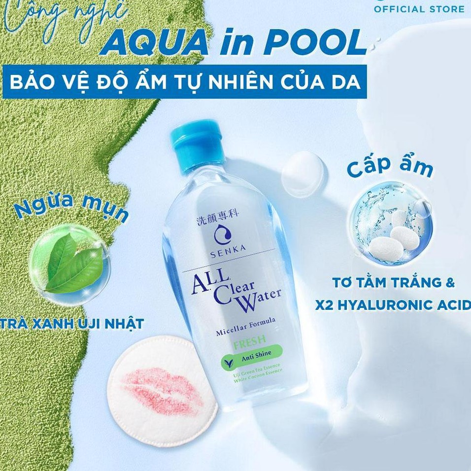 Tẩy Trang Dưỡng Trắng Senka Không Cồn (230ml)
