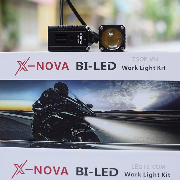 [LEDT2 ISOP] Đèn Bi - LED Mini Trợ sáng X - Nova 25W [Vuông] [Bảo hành 1 năm]
