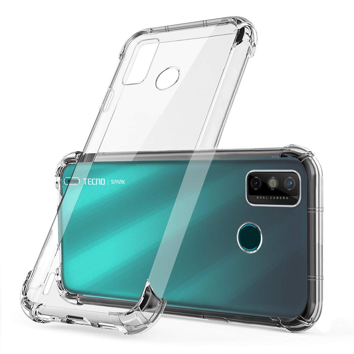 Tecno Spark Go 2021 Back Cover Transparent Soft Silicone Crystal Clear Case For Tecno Spark Go 2021