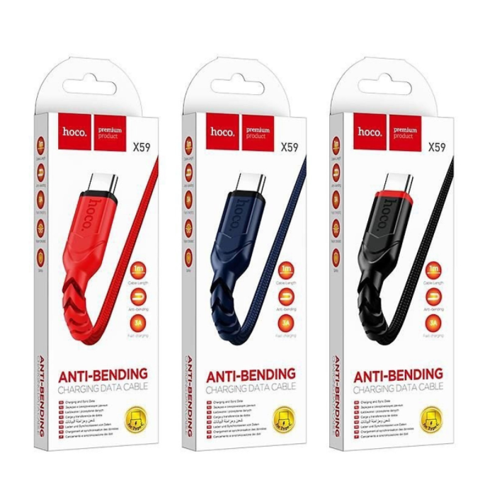 Dây cáp sạc nhanh hoco x59 lighning/typec/microusb