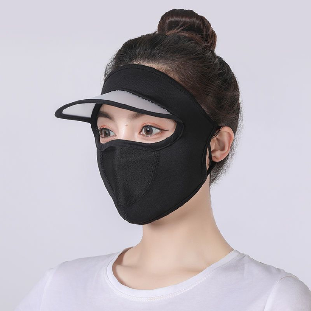 1PC Sunscreen Full Face Mask Cycling Outdoor Women Thin Breathable Full Face Mask Sunscreen Mask Riding Mask
