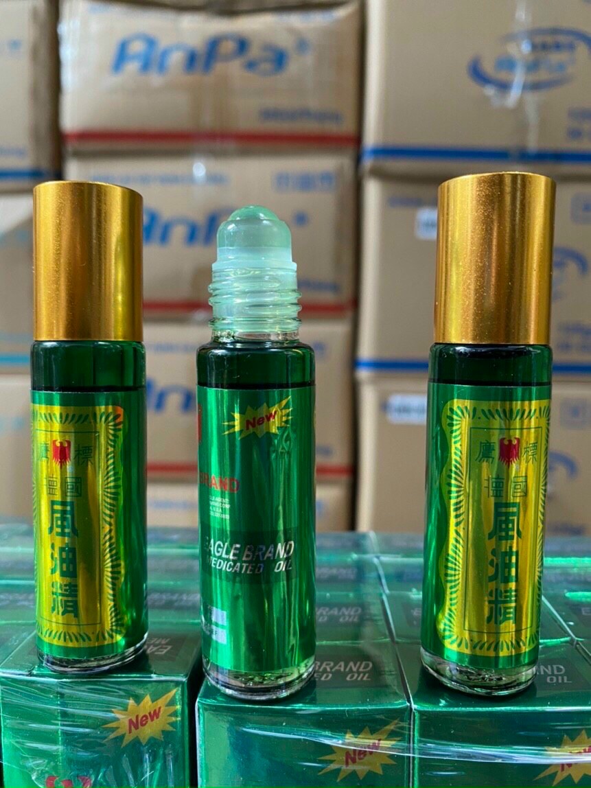 COMBO 3 CHAI DẦU GIÓ CON Ó DẠNG LĂN EAGLE BRAND Dung tích 10 ml