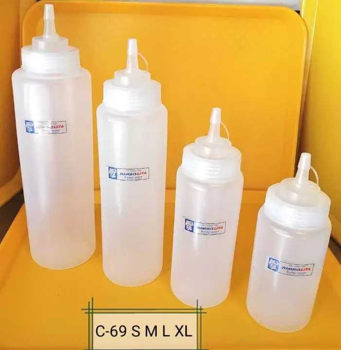 Clear Plactic Squeeze Bottle Condiments 450ML/ 600ML/1000ML Lazada PH
