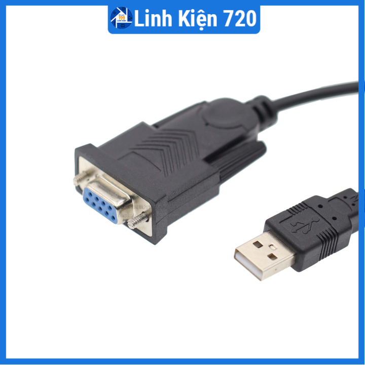 Cáp chuyển đổi USB to com RS232 chất lượng cao ( đen )