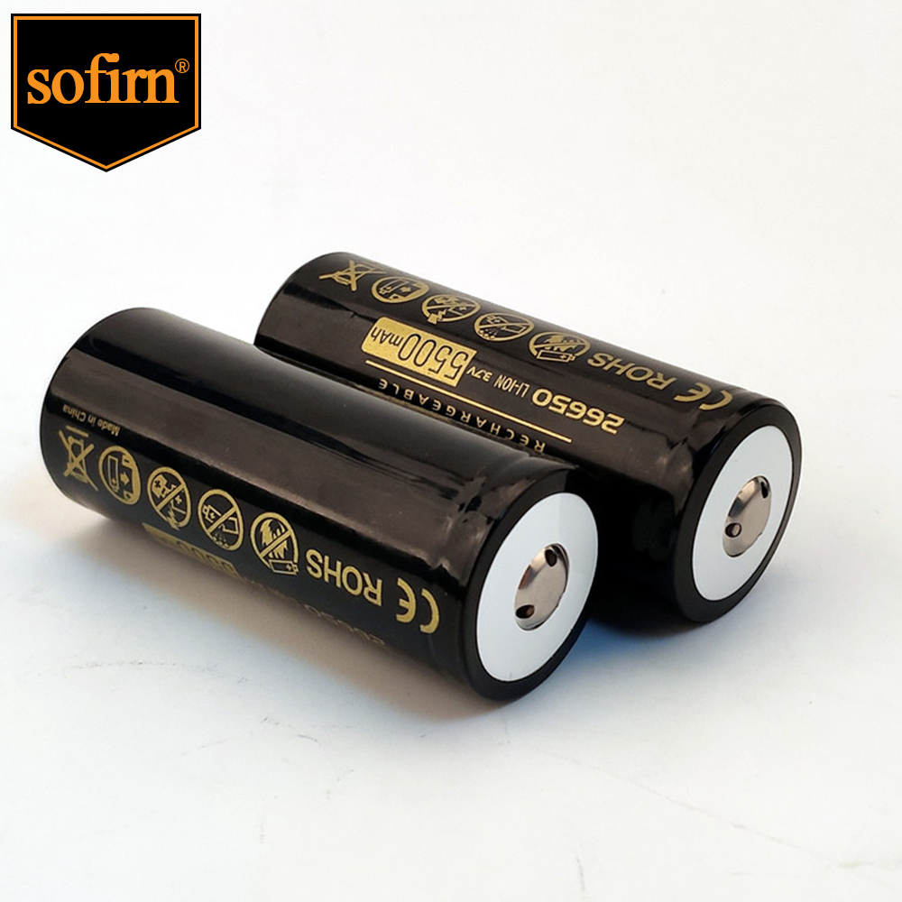 26650 Sofirn rechargeable battery- 5500mAh Pointed