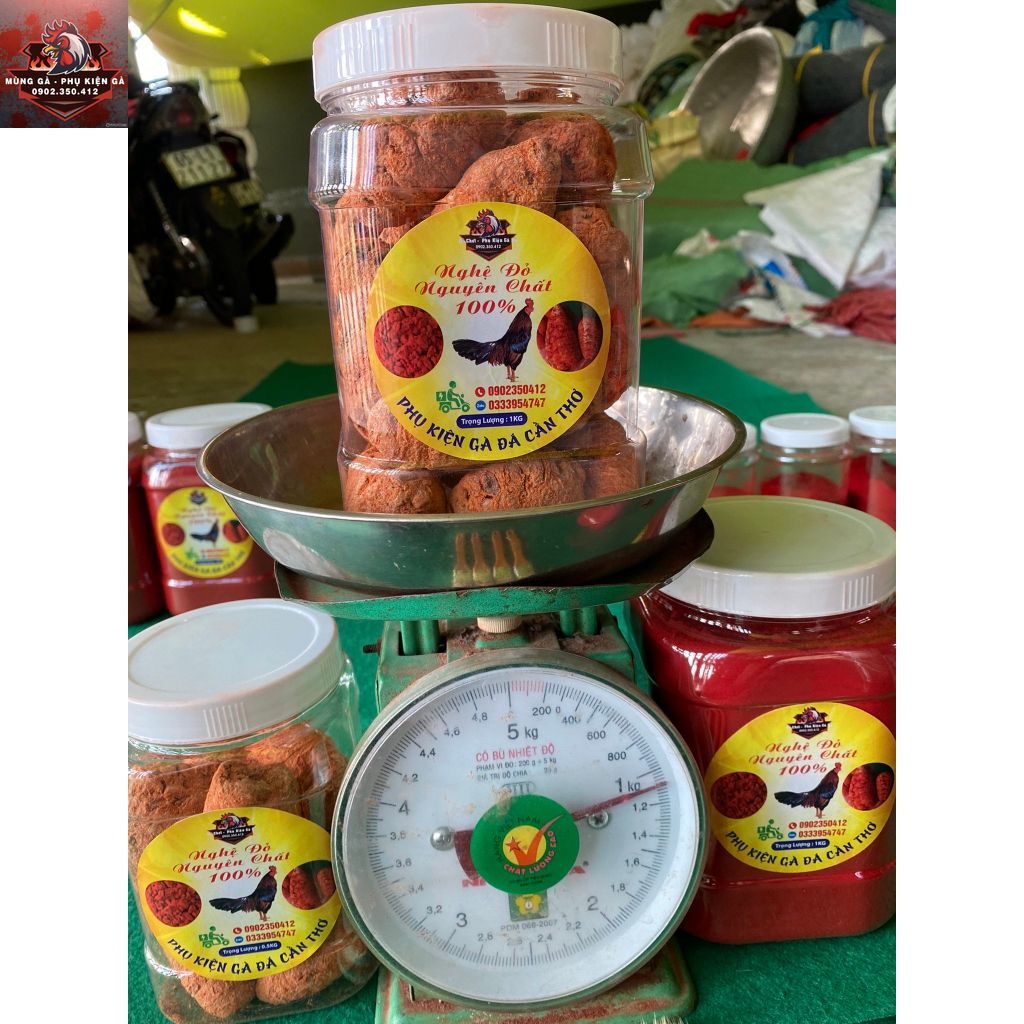 Nghệ Đỏ Cao Cấp Cho Gà Đá 1KG - Bột Nghệ Gà Chọi [NGHỆ BỘT - NGHỆ XAY]