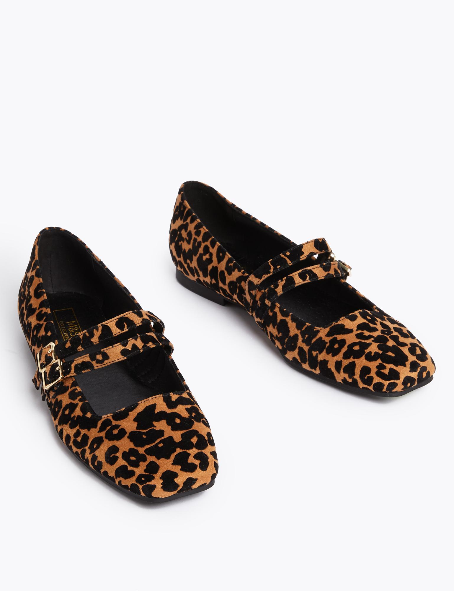 Leopard print ballerina pumps Outlet
