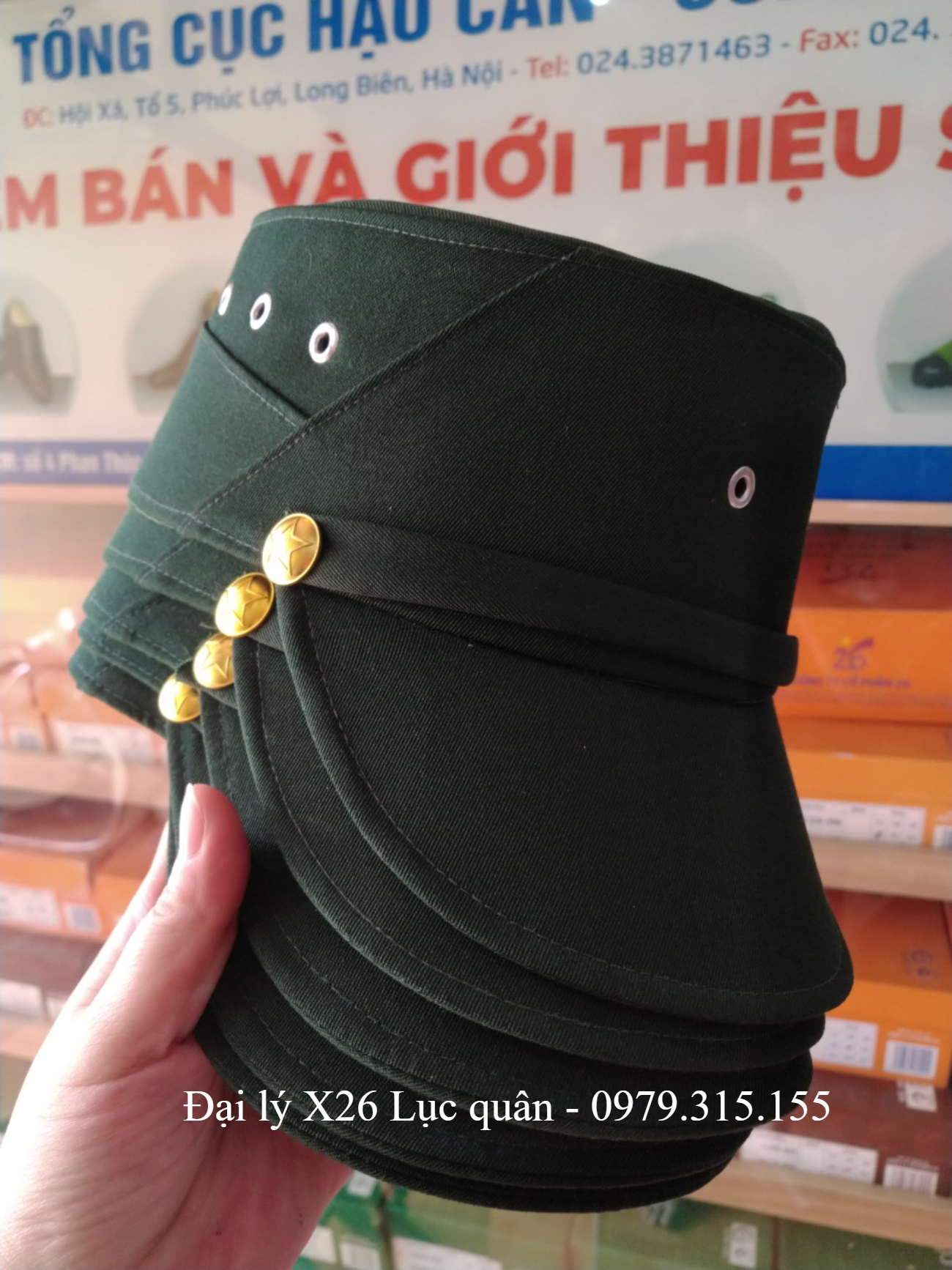 Mũ mềm cựu chiến binh màu xanh