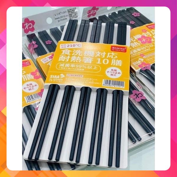 Đũa nhật kháng khuẩn combo 10 đôi