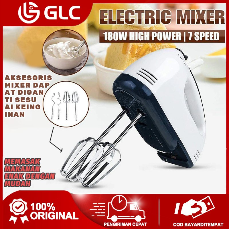 Omicko Hand Mixer Elektrik Pengaduk Adonan Roti Kue 7 Speed Alat