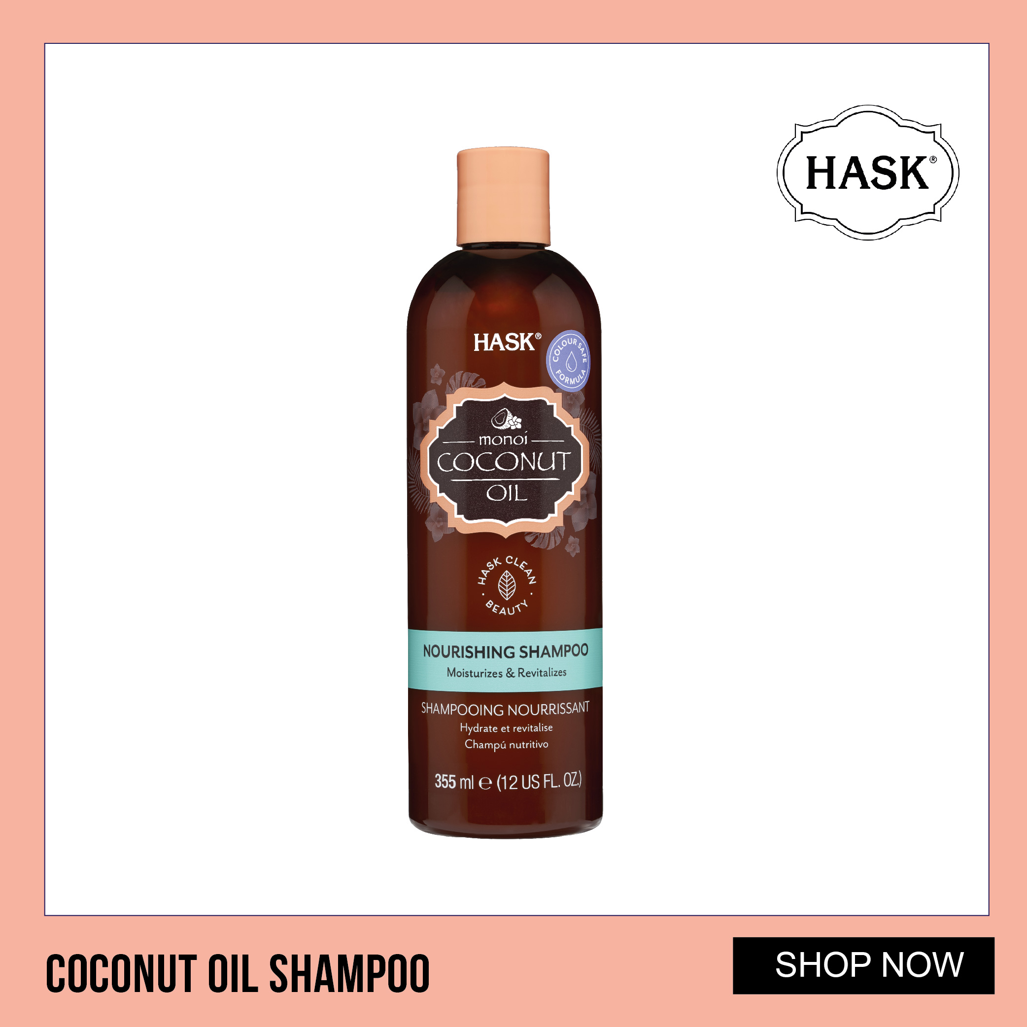 Coconut Oil Nourishing Shampoo - HASK