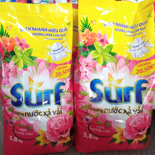 Xà bông giặt đồ Surf - Bột giặt surf 5.5kg
