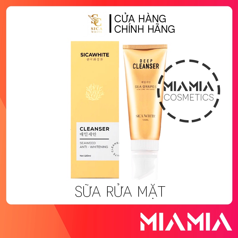 Sữa Rửa Mặt Sica White Deep Cleanser Sea Grapes 120ml Chính Hãng