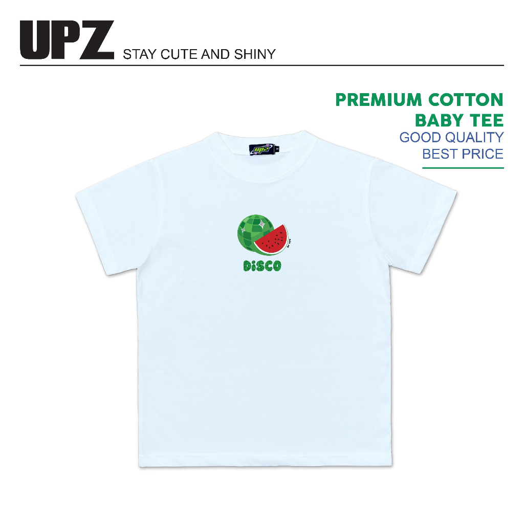 Upz áo thun baby tee tay ngắn in hoạ tiết trái cây disco
