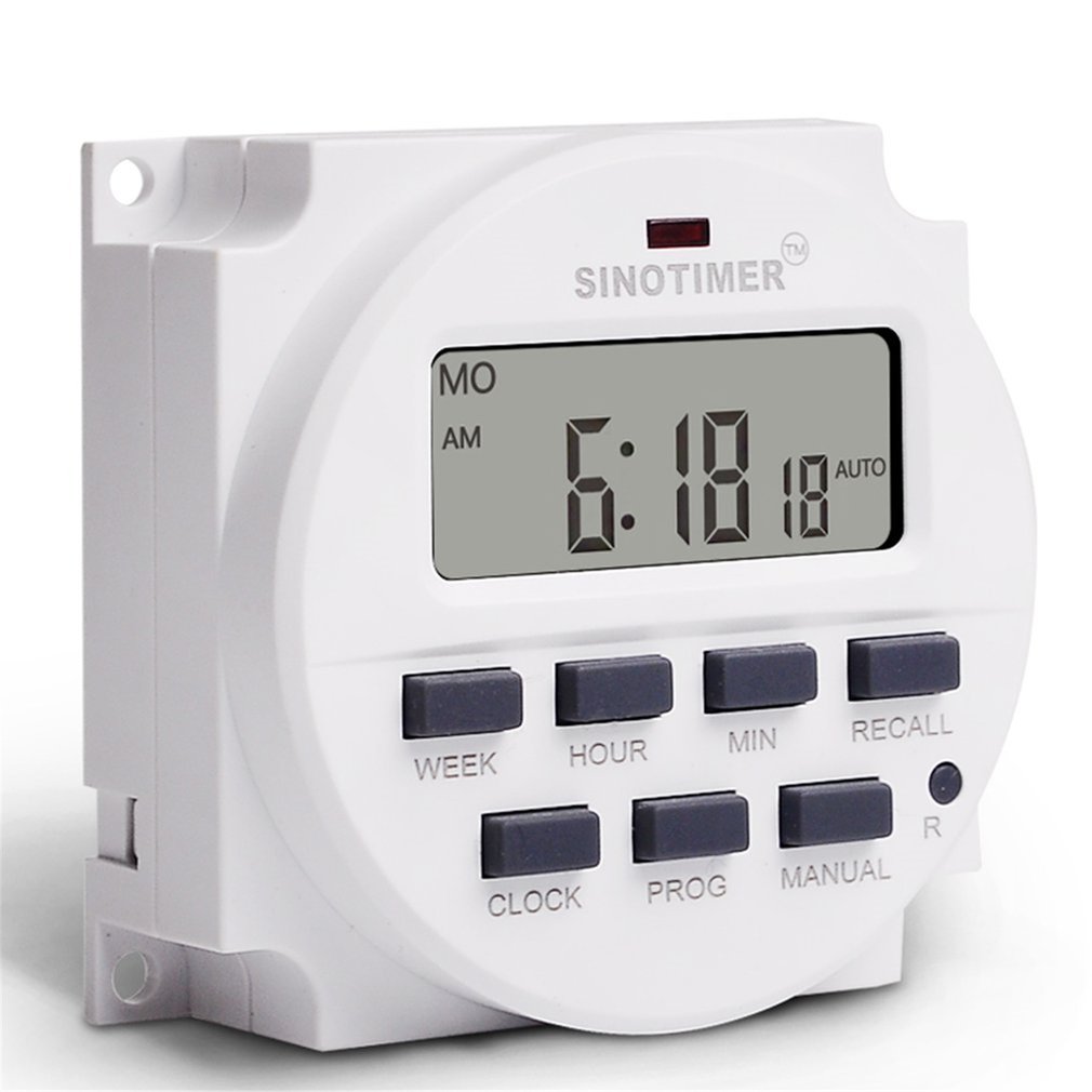 Timber Timer 【The Timber Loft】SINOTIMER TM618N-2 220V LCD Digital AC Programmable ...