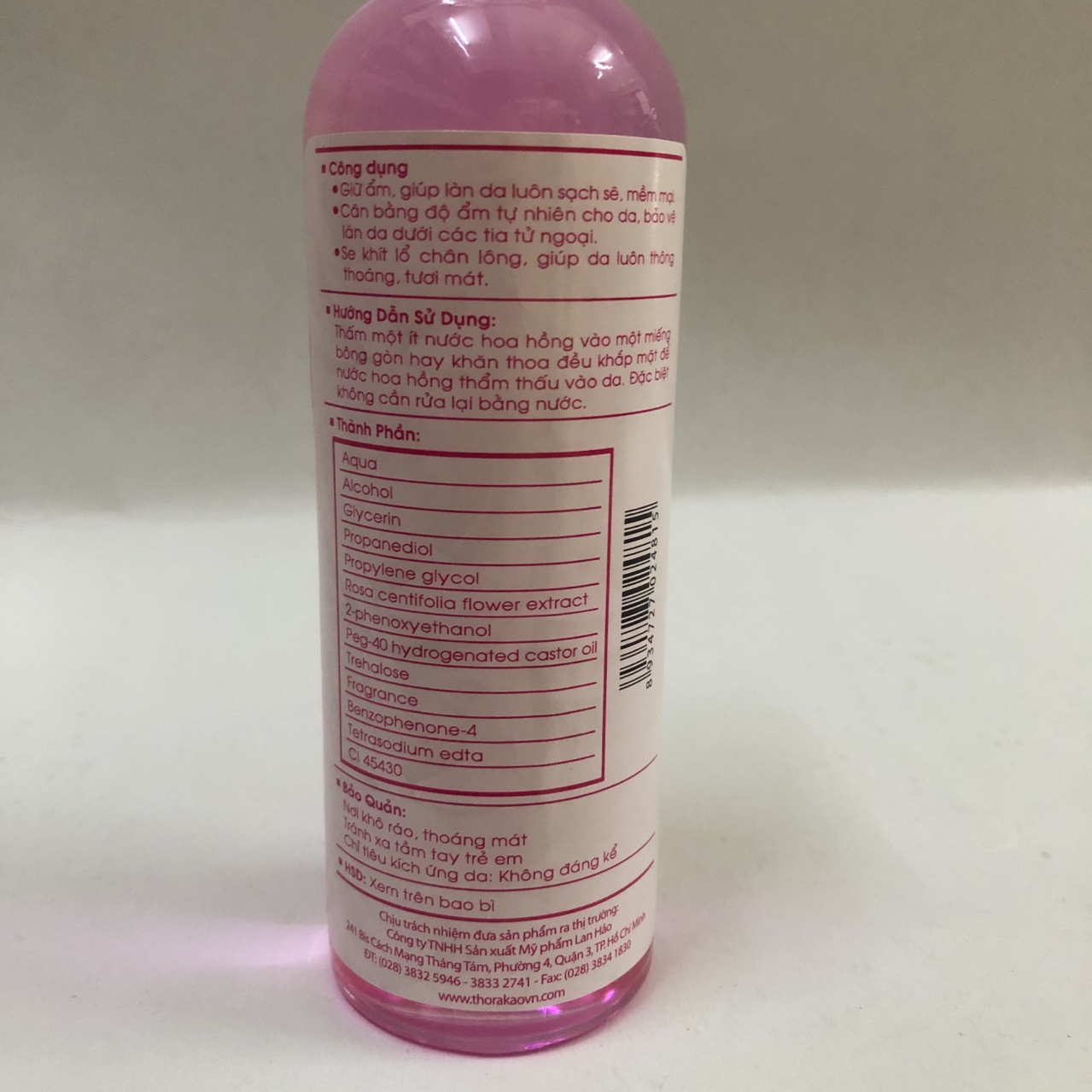 Nước rửa mặt hoa hồng Thorakao 150ml